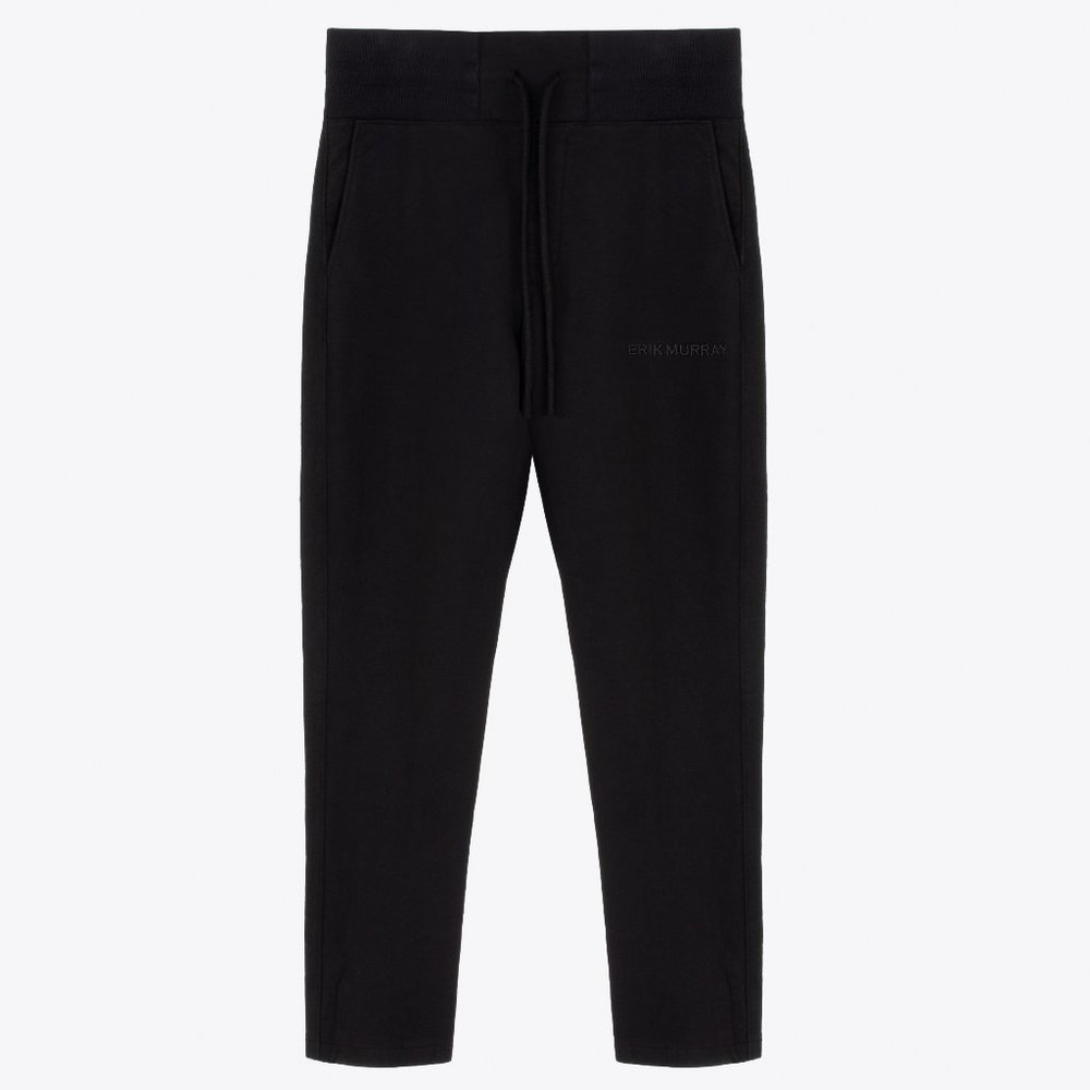 Men's Black Relaxed Fit Sweatpants